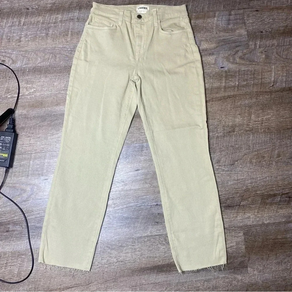 L'Agence Sada High Rise Crop Jean, size 26 in Limestone NWOT - FINAL PRICE - Picture 1 of 5